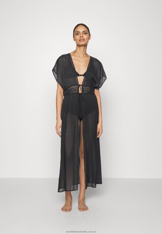 broderad cover up 802 svart strandtillbehör 802 svart Anna Field 42BF6739 kvinnor