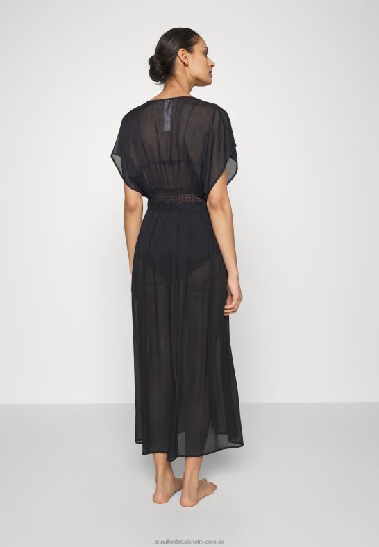 broderad cover up 802 svart strandtillbehör 802 svart Anna Field 42BF6739 kvinnor