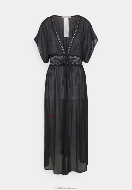 broderad cover up 802 svart strandtillbehör 802 svart Anna Field 42BF6739 kvinnor