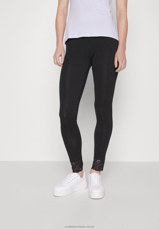 2-pack leggings byxor svart/mörkblå Anna Field 42BF6657 kvinnor