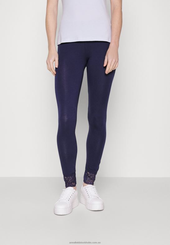 2-pack leggings byxor svart/mörkblå Anna Field 42BF6657 kvinnor