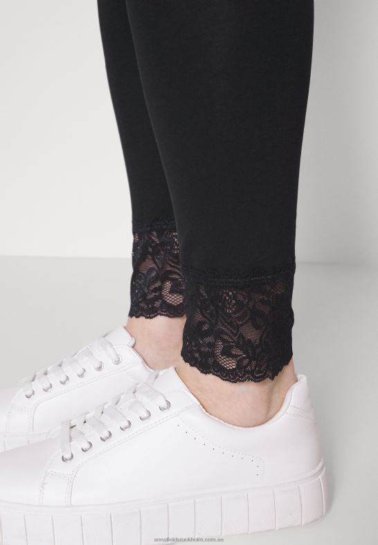 2-pack leggings byxor svart/mörkblå Anna Field 42BF6657 kvinnor