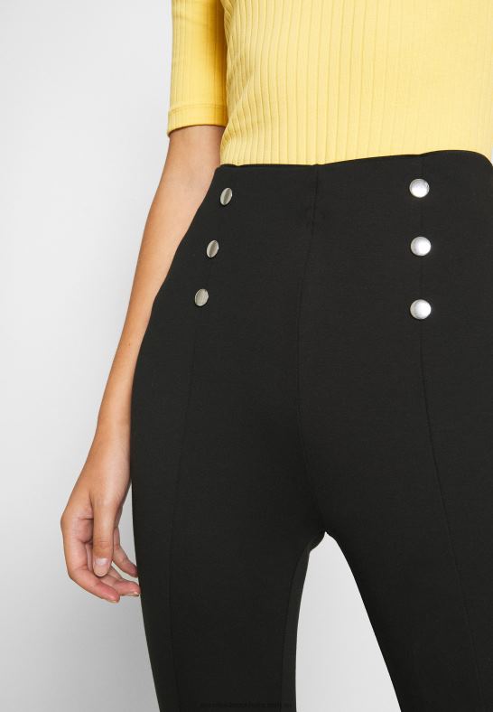 punto leggings med knappdetalj leggings byxor svart Anna Field 42BF6652 kvinnor