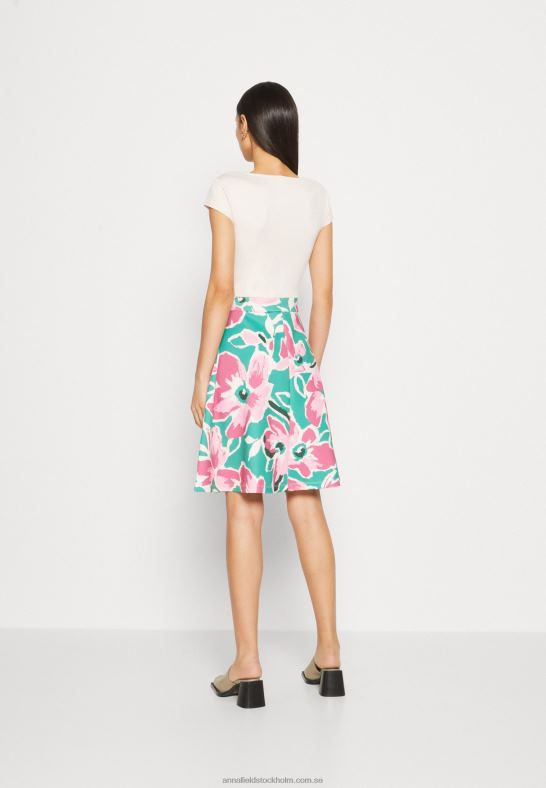 jeansklänning vit/grön/rosa Anna Field 42BF668 kvinnor