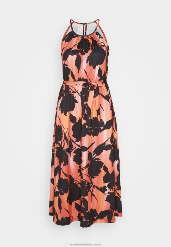jersey klänning svart/orange Anna Field 42BF647 kvinnor