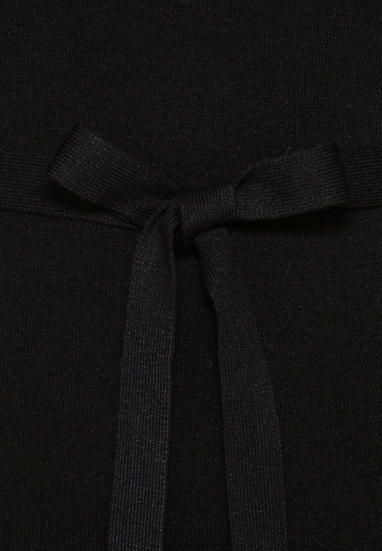 rollkragen ripp mini strickkleid mit grtel jumper dress black Anna Field 42BF6234 kvinnor