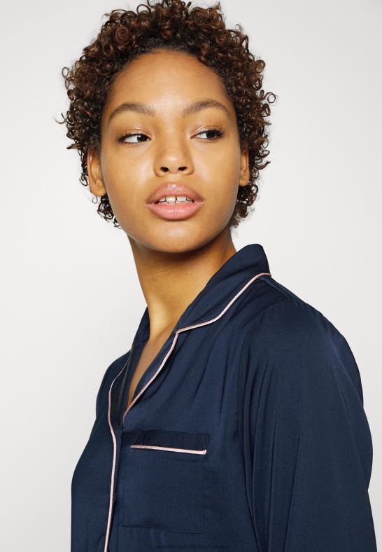 amanda långärmad kort pyjamasset mörkblå Anna Field 42BF61059 kvinnor