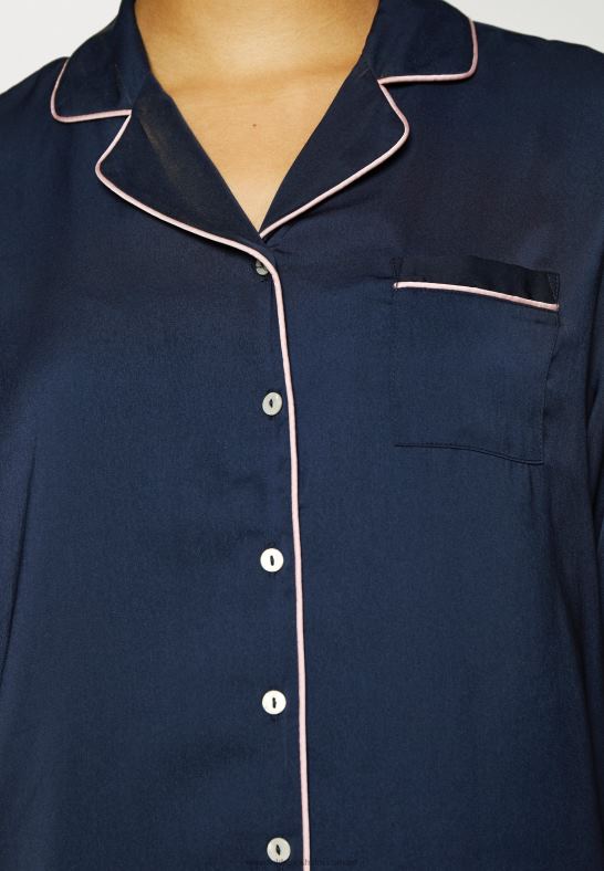 amanda långärmad kort pyjamasset mörkblå Anna Field 42BF61059 kvinnor