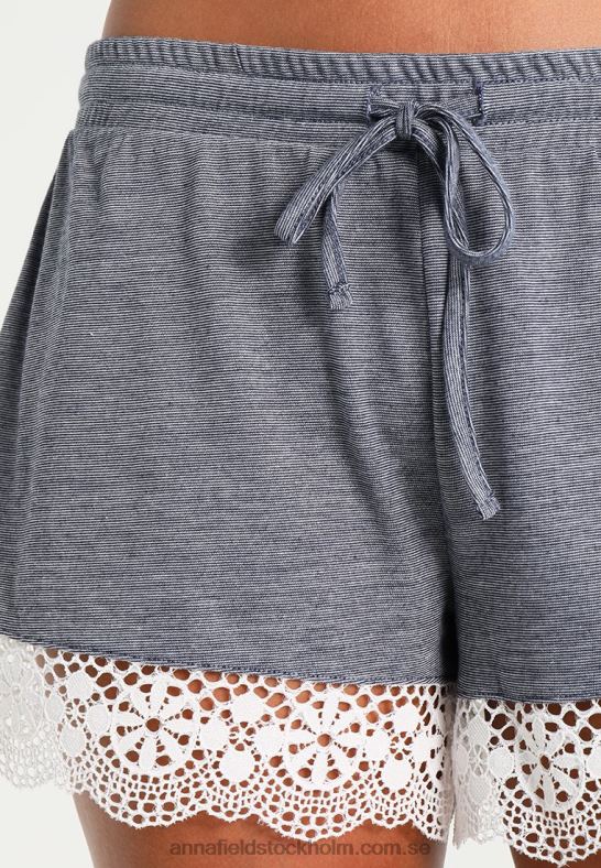 set pyjamas set benvit/mörkblå Anna Field 42BF61060 kvinnor