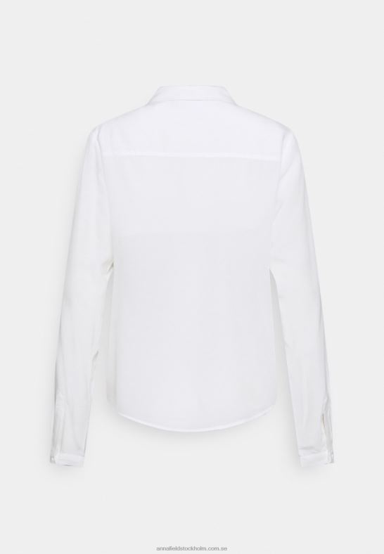 basblus med ficka button-down blus off-white Anna Field 42BF6668 kvinnor