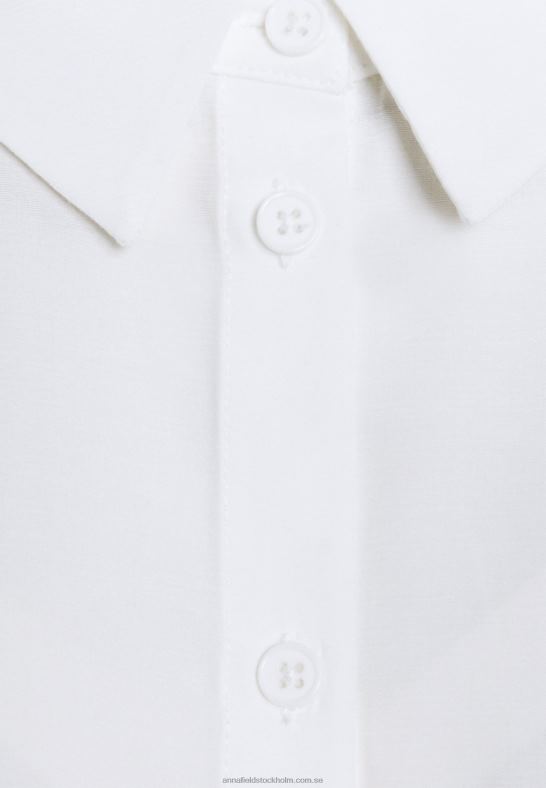 basblus med ficka button-down blus off-white Anna Field 42BF6668 kvinnor