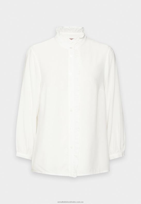 button-down blus benvit Anna Field 42BF6677 kvinnor