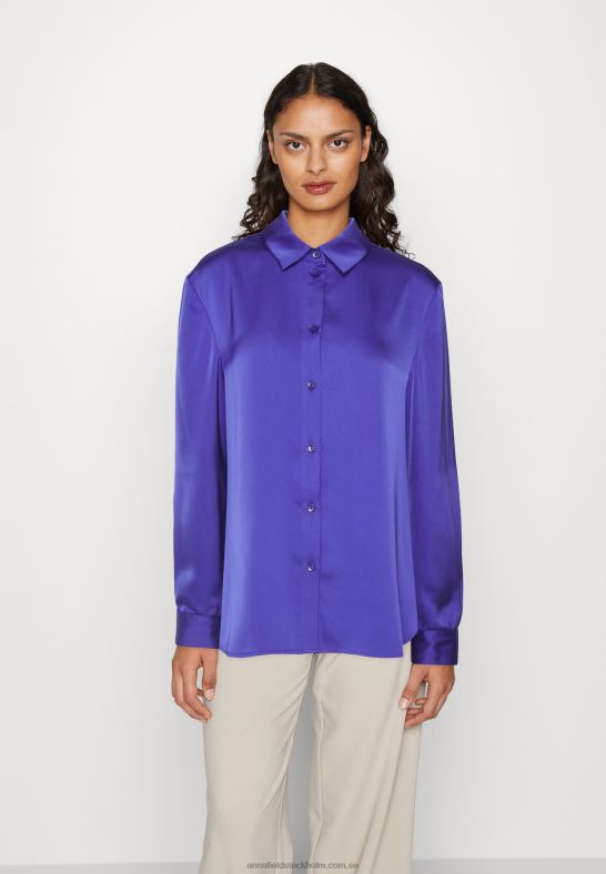 button-down blus mörkblå Anna Field 42BF6674 kvinnor