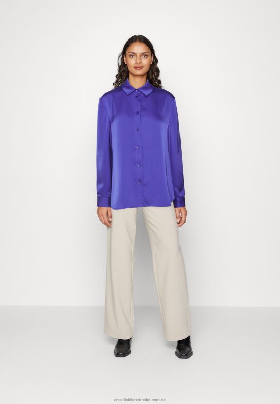 button-down blus mörkblå Anna Field 42BF6674 kvinnor