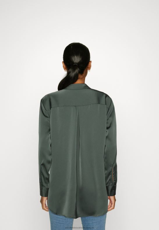 button-down blus oliv Anna Field 42BF6681 kvinnor