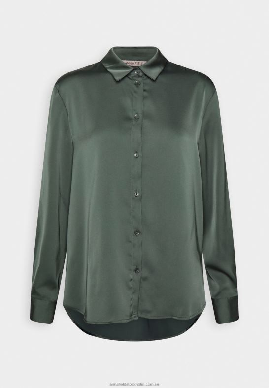 button-down blus oliv Anna Field 42BF6681 kvinnor