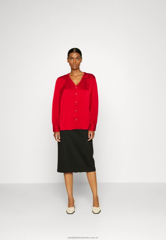 button-down blus röd Anna Field 42BF6678 kvinnor