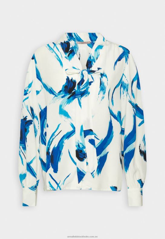 button-down blus vit, blå Anna Field 42BF6679 kvinnor
