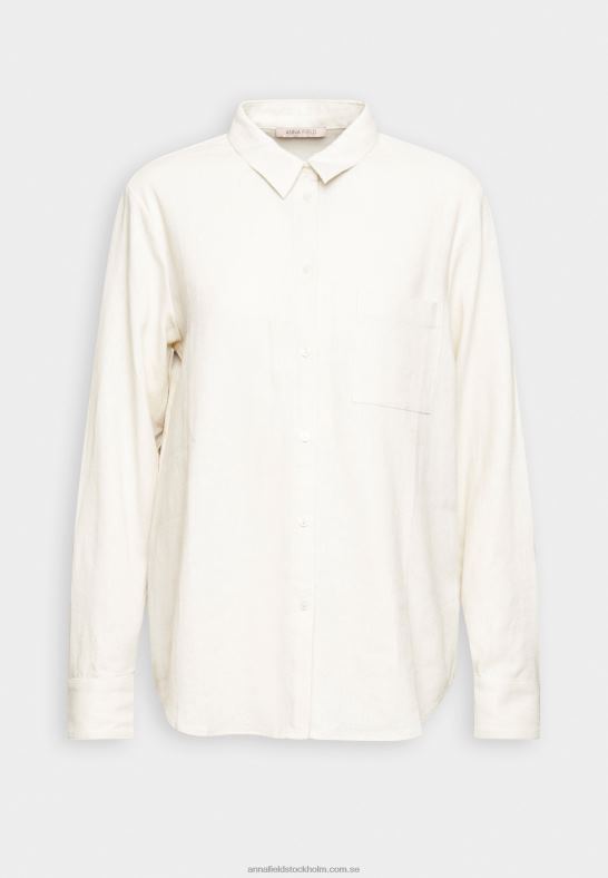 linnemix button down blus button down blus beige Anna Field 42BF6680 kvinnor