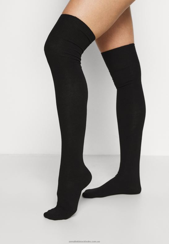2-pack over-the-knee strumpor svarta Anna Field 42BF61159 kvinnor