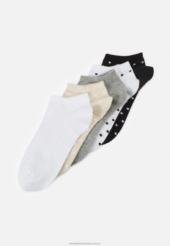 5-pack strumpor grå/vit/svart Anna Field 42BF61137 kvinnor