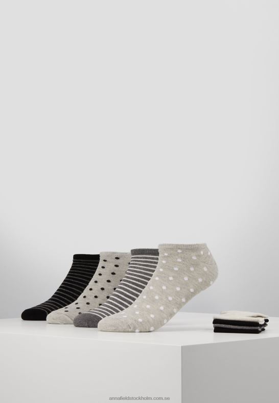 8 sidors spot stripe strumpor grå Anna Field 42BF61144 kvinnor