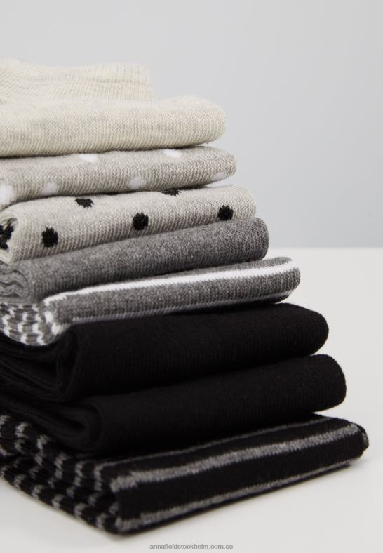 8 sidors spot stripe strumpor grå Anna Field 42BF61144 kvinnor