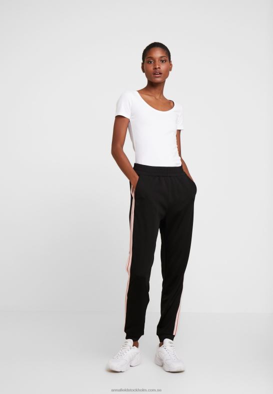 2-pack basic t-shirt svart/vit Anna Field 42BF6293 kvinnor