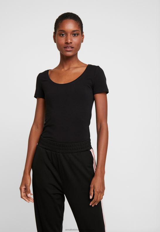 2-pack basic t-shirt svart/vit Anna Field 42BF6293 kvinnor