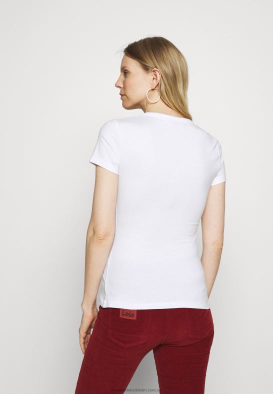 2-pack basic t-shirt vit Anna Field 42BF6252 kvinnor