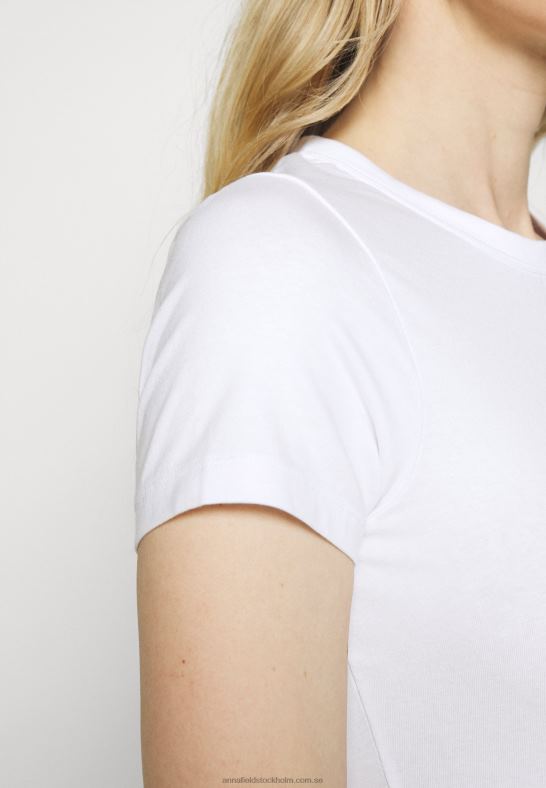 2-pack basic t-shirt vit Anna Field 42BF6252 kvinnor