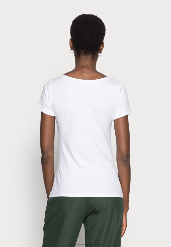 2-pack basic t-shirt vit/svart Anna Field 42BF6300 kvinnor