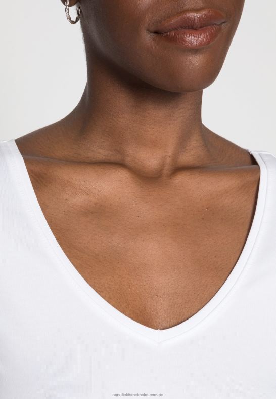2-pack basic t-shirt vit/svart Anna Field 42BF6300 kvinnor