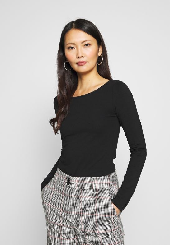 2-pack långärmad topp svart Anna Field 42BF6586 kvinnor