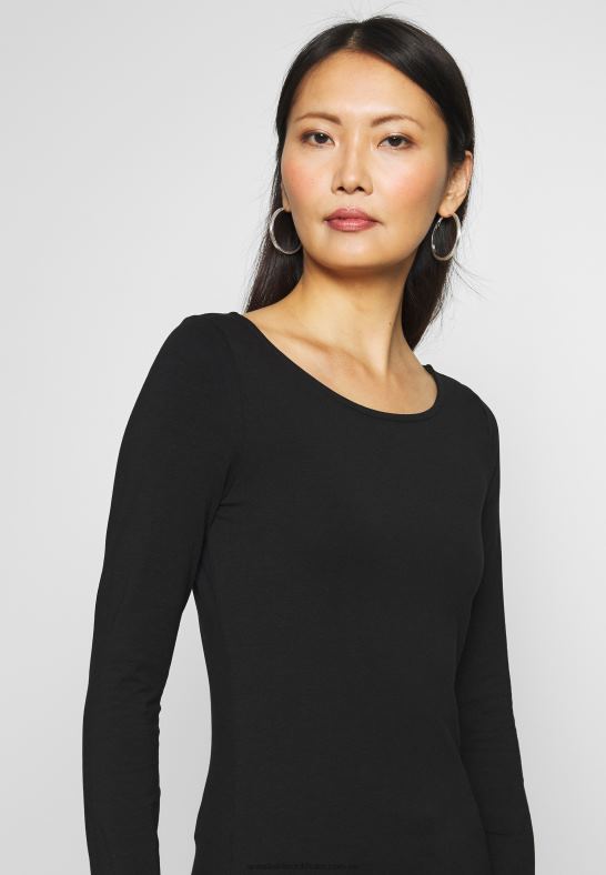 2-pack långärmad topp svart Anna Field 42BF6586 kvinnor