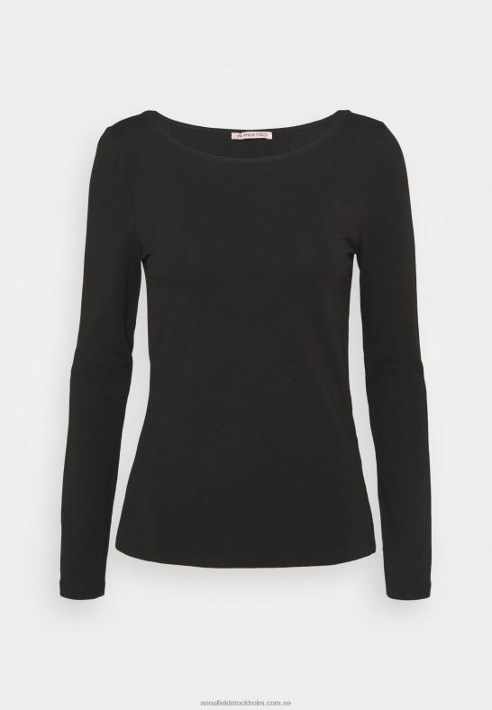 2-pack långärmad topp svart Anna Field 42BF6591 kvinnor