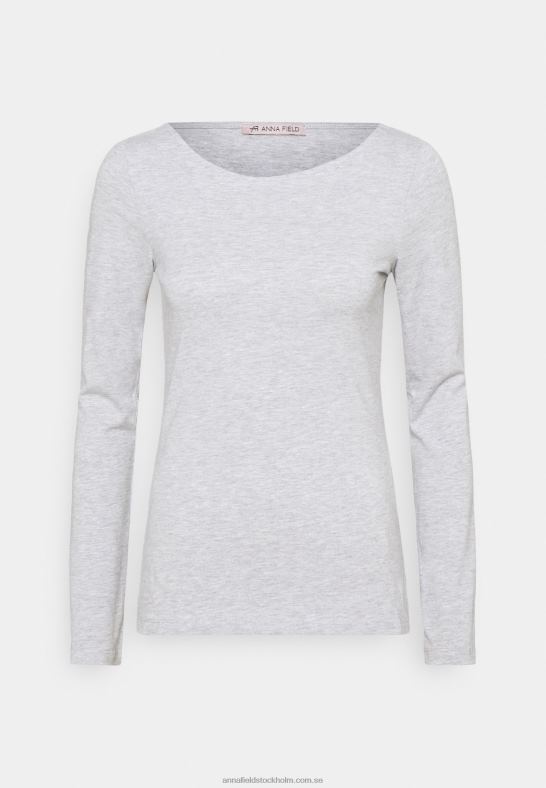 2-pack långärmad topp svart/grå melerad Anna Field 42BF6525 kvinnor
