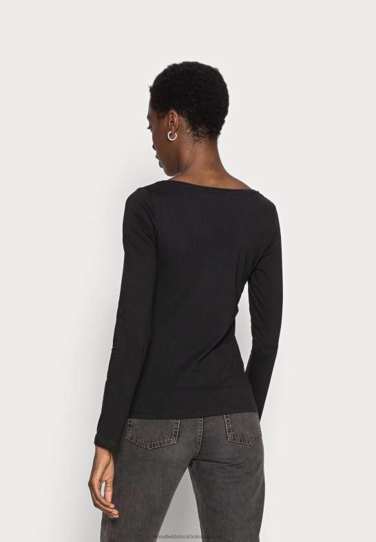 2-pack långärmad topp svart/svart Anna Field 42BF6524 kvinnor