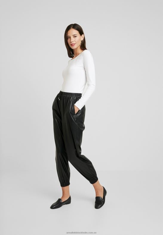2-pack långärmad topp svart/vit Anna Field 42BF6550 kvinnor