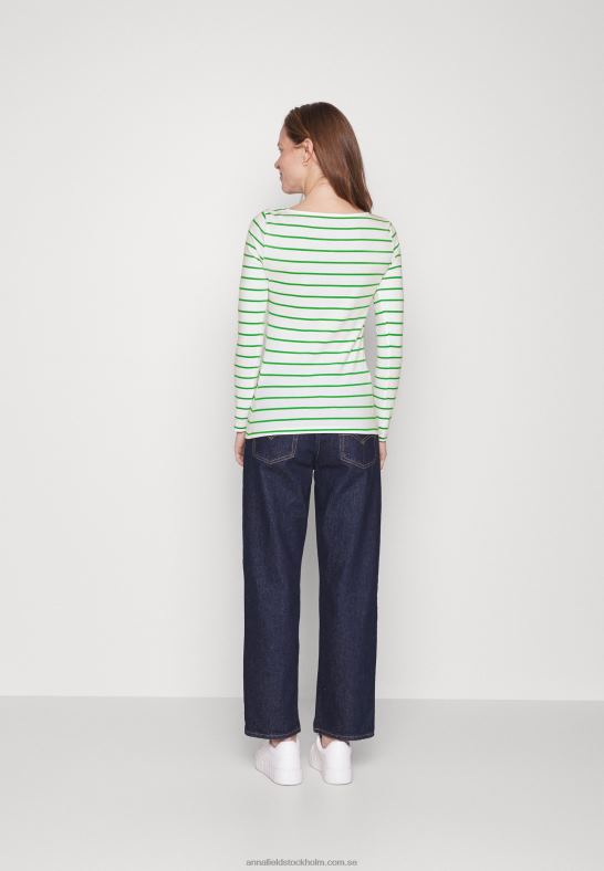 2-pack långärmad topp vit/grön Anna Field 42BF6562 kvinnor