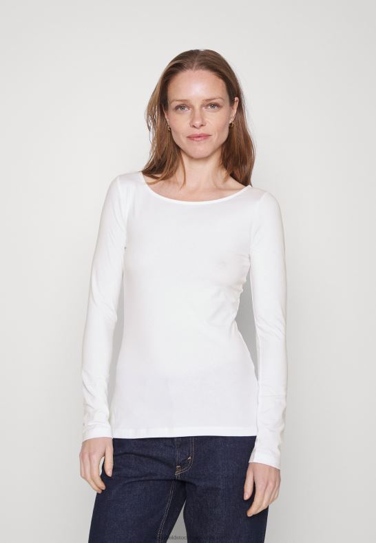 2-pack långärmad topp vit/grön Anna Field 42BF6562 kvinnor