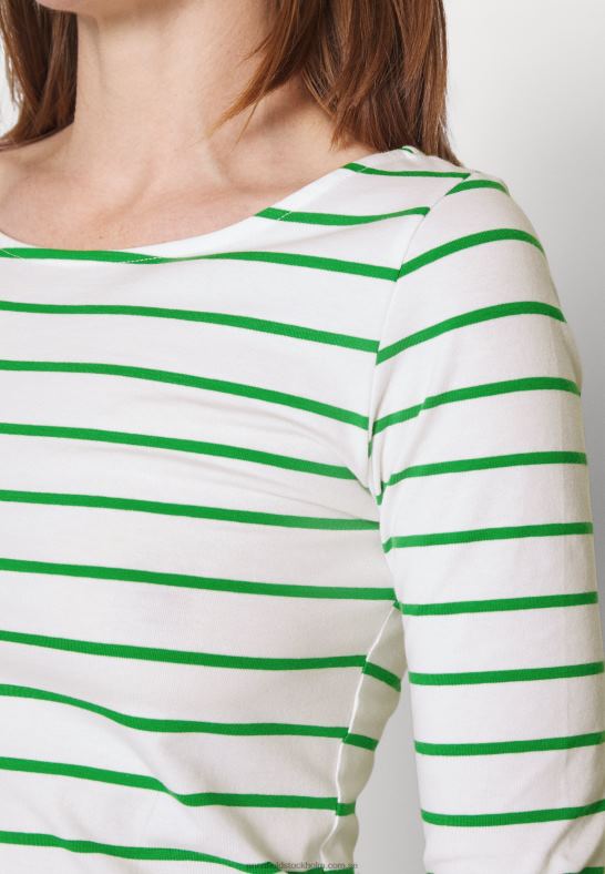 2-pack långärmad topp vit/grön Anna Field 42BF6562 kvinnor