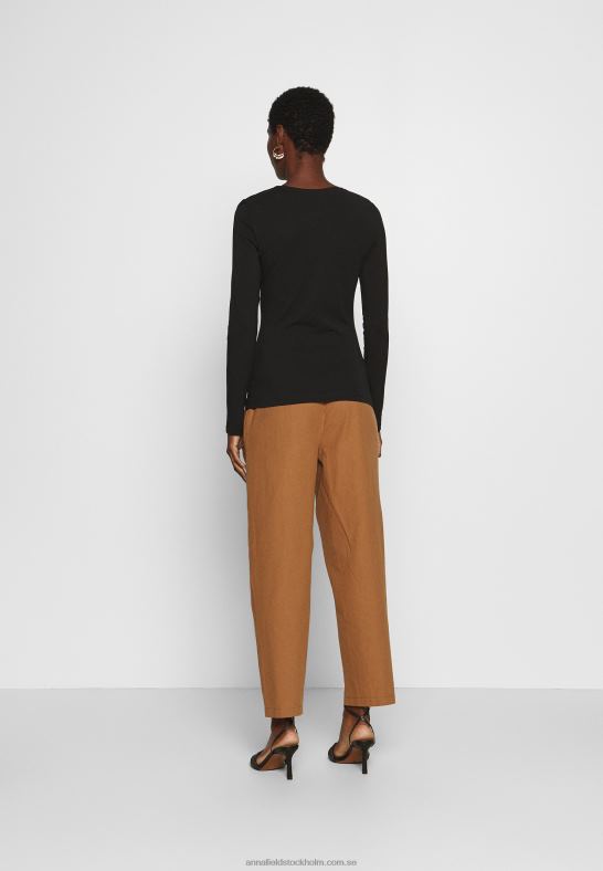 2-pack långärmad topp vit/svart Anna Field 42BF6515 kvinnor