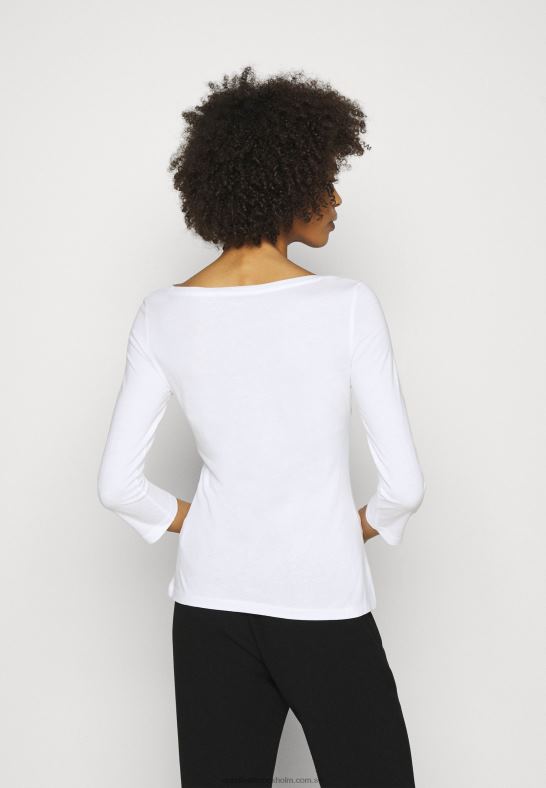 2-pack långärmad topp vit/svart Anna Field 42BF6519 kvinnor