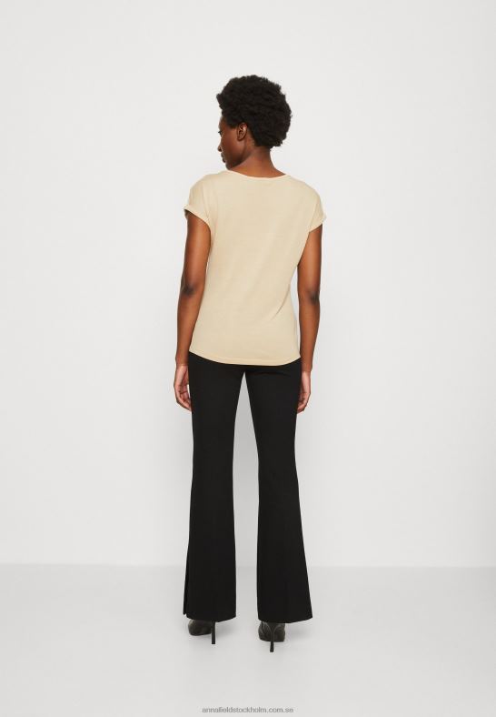3-pack basic t-shirt beige/off-white/röd Anna Field 42BF6301 kvinnor