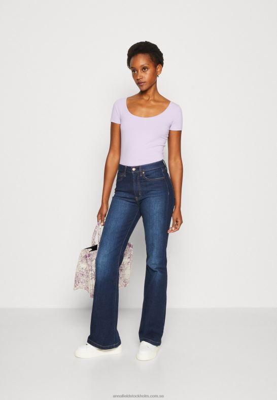 3-pack basic t-shirt lila/vit/melerad ljusgrå Anna Field 42BF6264 kvinnor