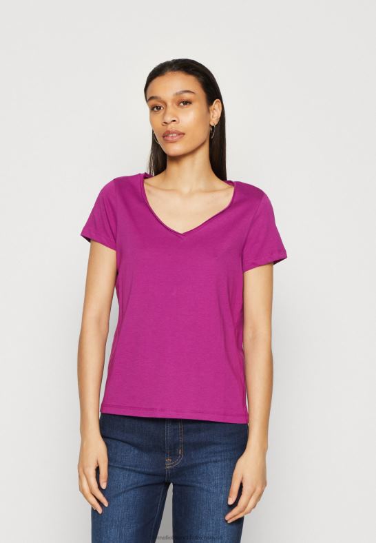 3-pack basic t-shirt mörkgul/lila/vit Anna Field 42BF6255 kvinnor