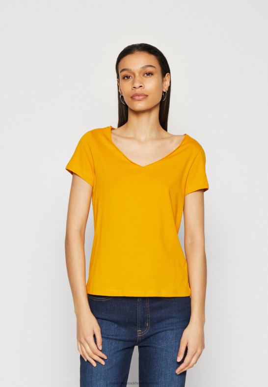 3-pack basic t-shirt mörkgul/lila/vit Anna Field 42BF6255 kvinnor