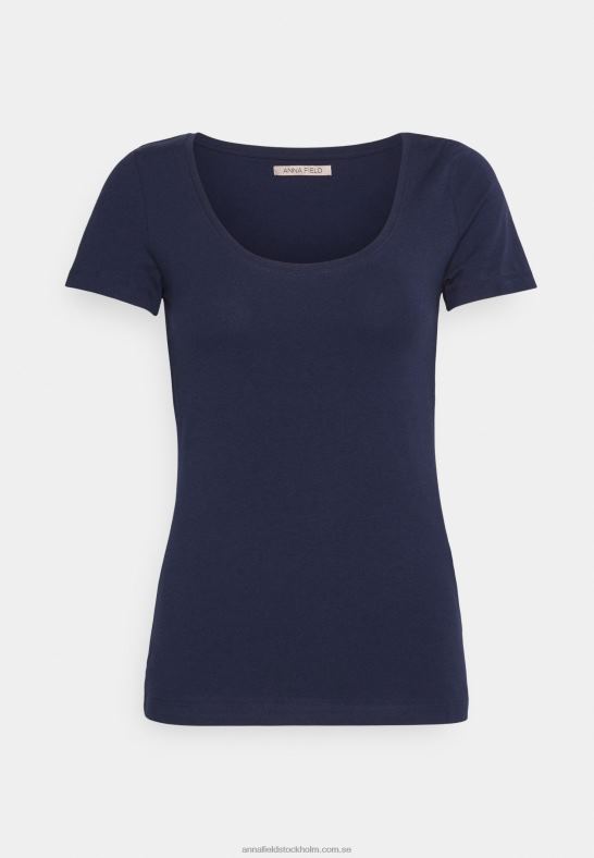 3-pack basic t-shirt mörkröd/mörkblå/vit Anna Field 42BF6330 kvinnor