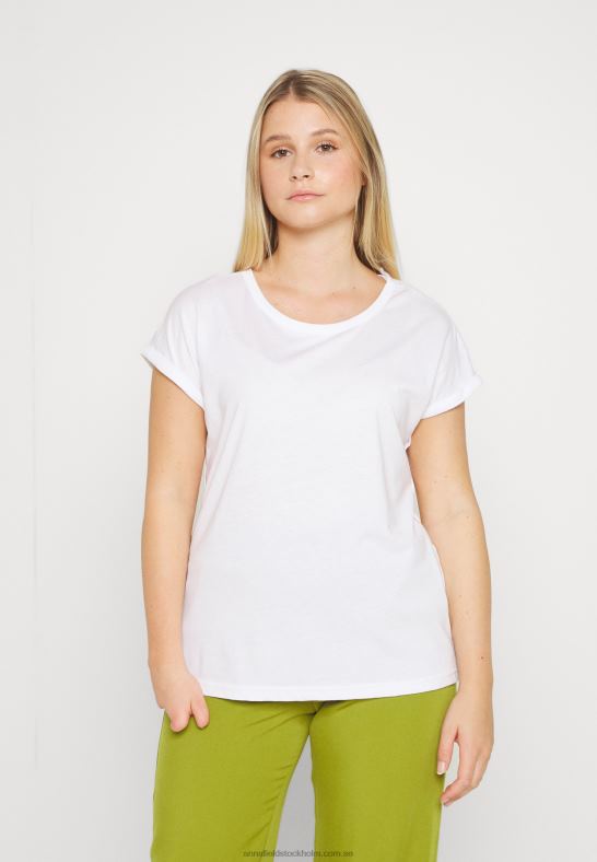 3-pack basic t-shirt mörkröd/vit/svart Anna Field 42BF6352 kvinnor